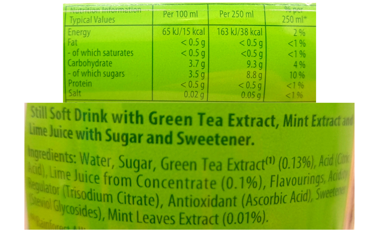 Lipton Green Iced Tea Mint & Lime 500ml